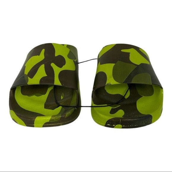 NEW Steve Madden Camo Print Slides Green Sandals Sofi Size 5 Nordstrom Boho NWOT - Picture 4 of 8